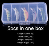 HERCULES Minnow Baits 5.5cm 5.5g Fishing Lure Box of 5PCS