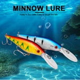 HERCULES Shallow Deep Diving Swimbait Minnow Fishing Lures(pack of 10)