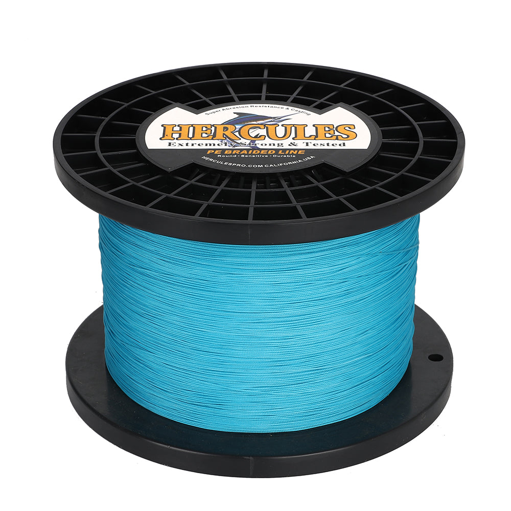 1000M 1094Yds Blue 10lb-420lb HERCULES PE Braided Fishing Line 12 Strands