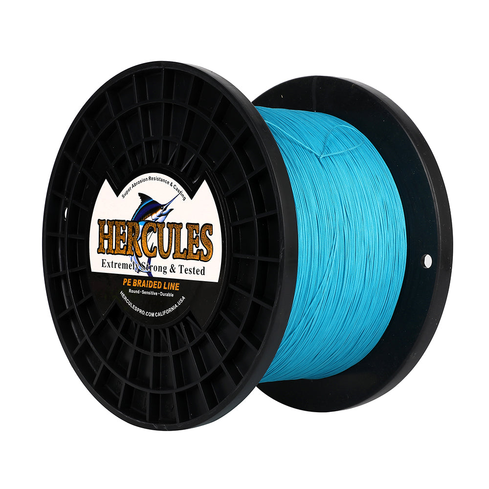 1000M 1094Yds Blue 10lb-420lb HERCULES PE Braided Fishing Line 12 Strands