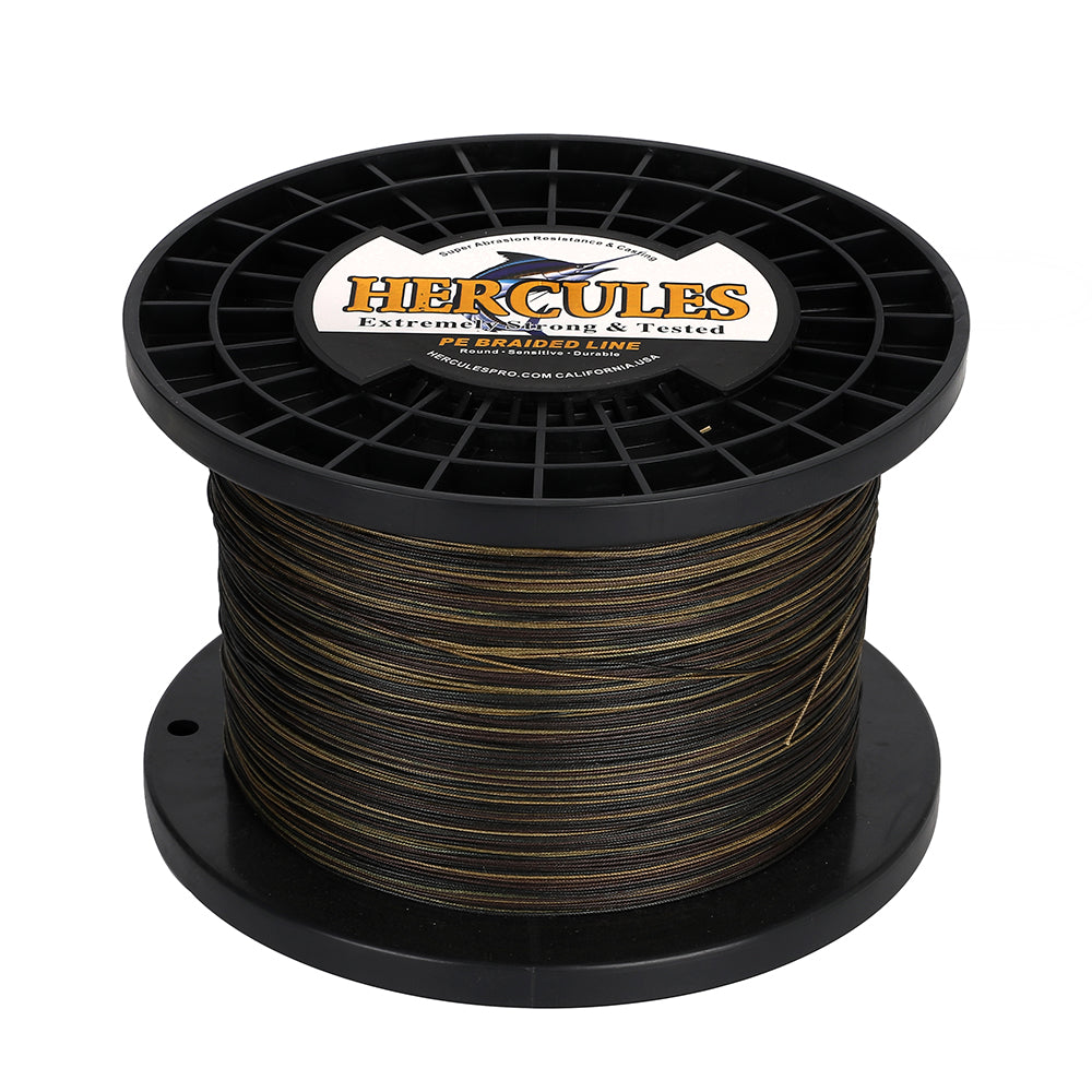 1000M 1094Yds Camouflage 10lb-420lb HERCULES PE Braided Fishing Line 12 Strands