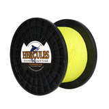 1000M 1094Yds Fluo Yellow 10lb-420lb HERCULES PE Braided Fishing Line 12 Strands