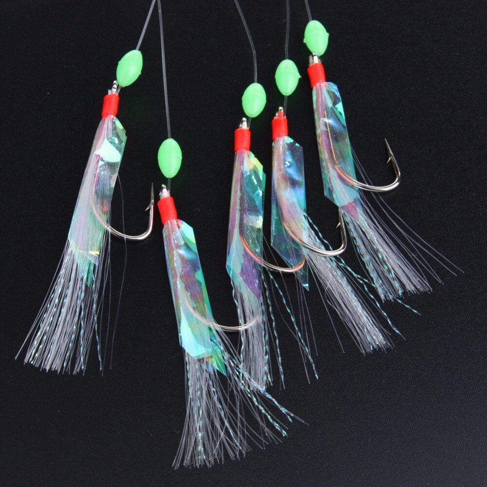 HERCULES SABIKI Lures Bait Feathers Rig Pollack Cod Freshwater Saltwater Fishing Hooks