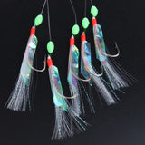 HERCULES SABIKI Lures Bait Feathers Rig Pollack Cod Freshwater Saltwater Fishing Hooks