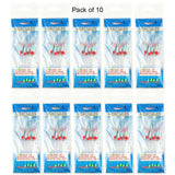 HERCULES SABIKI Lures Bait Feathers Rig Pollack Cod Freshwater Saltwater Fishing Hooks