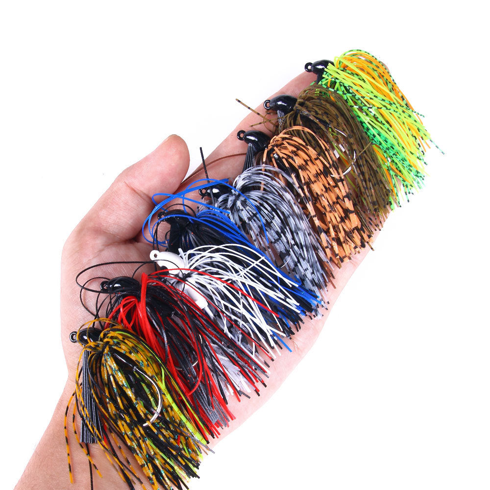 HERCULES Multicolor Weedless Rubber Jig Bass Fishing Lure