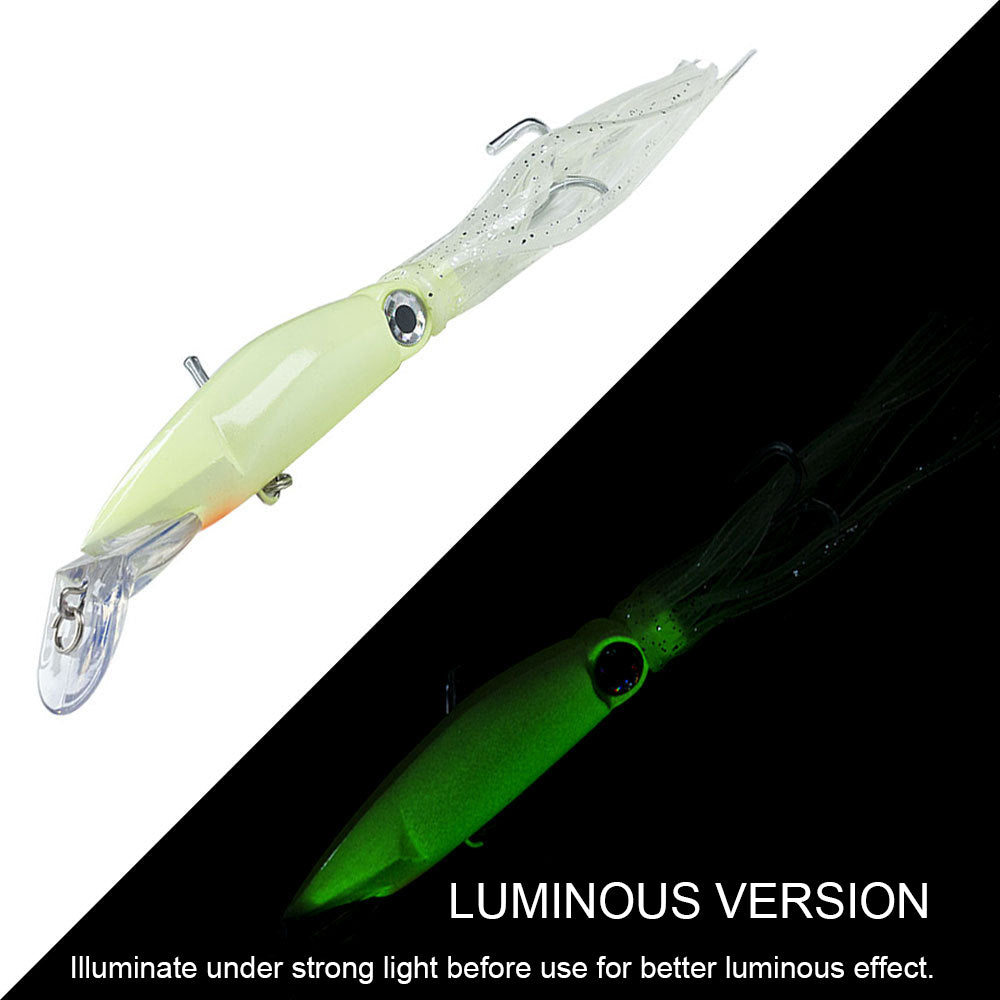 HERCULES 5.5inches Simulation Squid Baits Topwater Fishing Lure