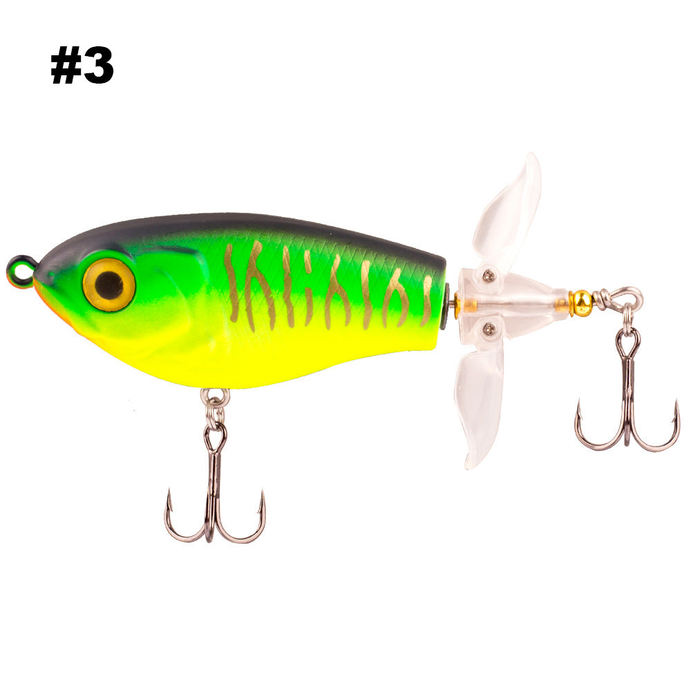 HERCULES Topwater Fishing Lures with Double Floating Rotating Tails