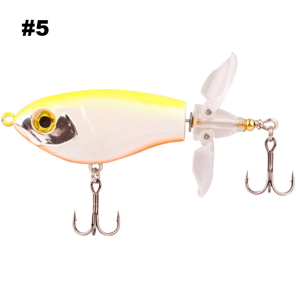 HERCULES Topwater Fishing Lures with Double Floating Rotating Tails