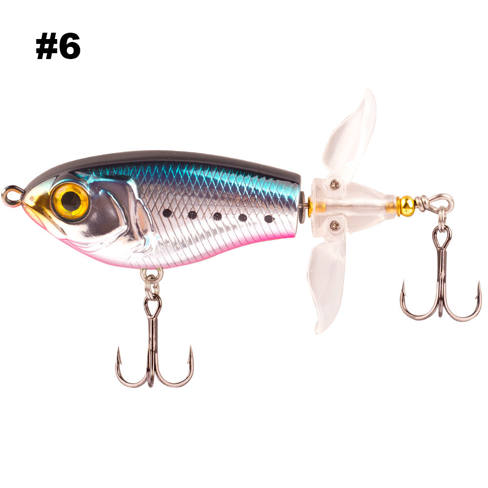HERCULES Topwater Fishing Lures with Double Floating Rotating Tails