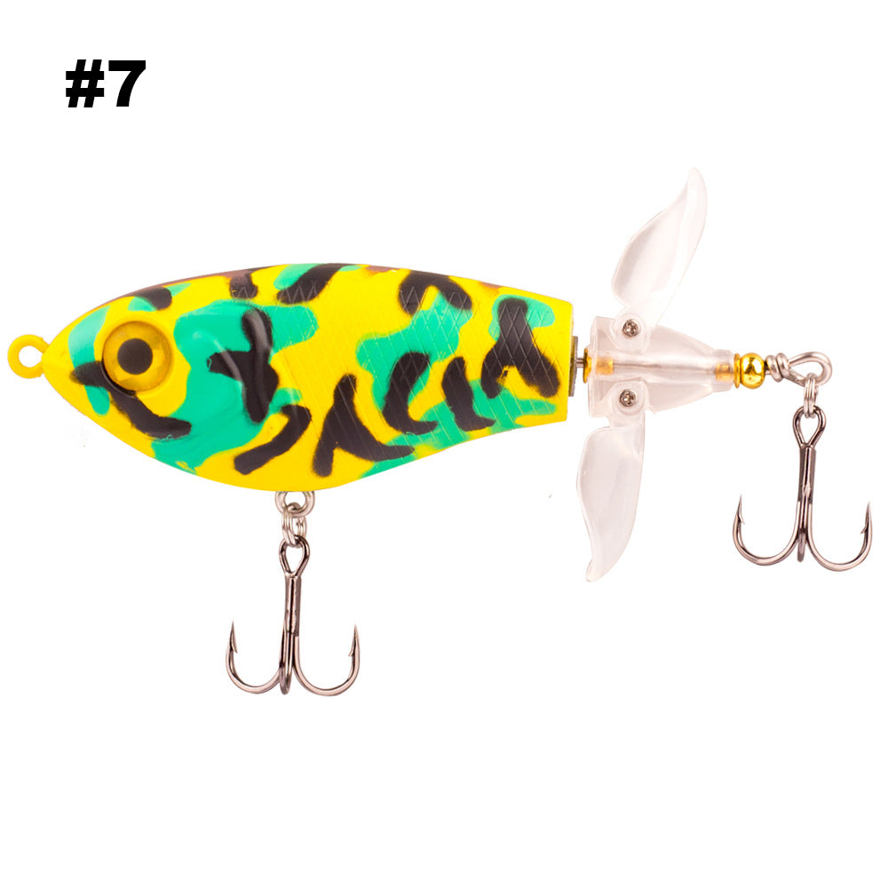HERCULES Topwater Fishing Lures with Double Floating Rotating Tails