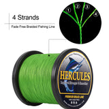HERCULES Red fade free fishing line 4 Strands 6LB-100LB PE Braided Fishing Line