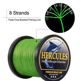 HERCULES Blue fade free fishing line 8 Strands 10LB-120LB PE Braided Fishing Line