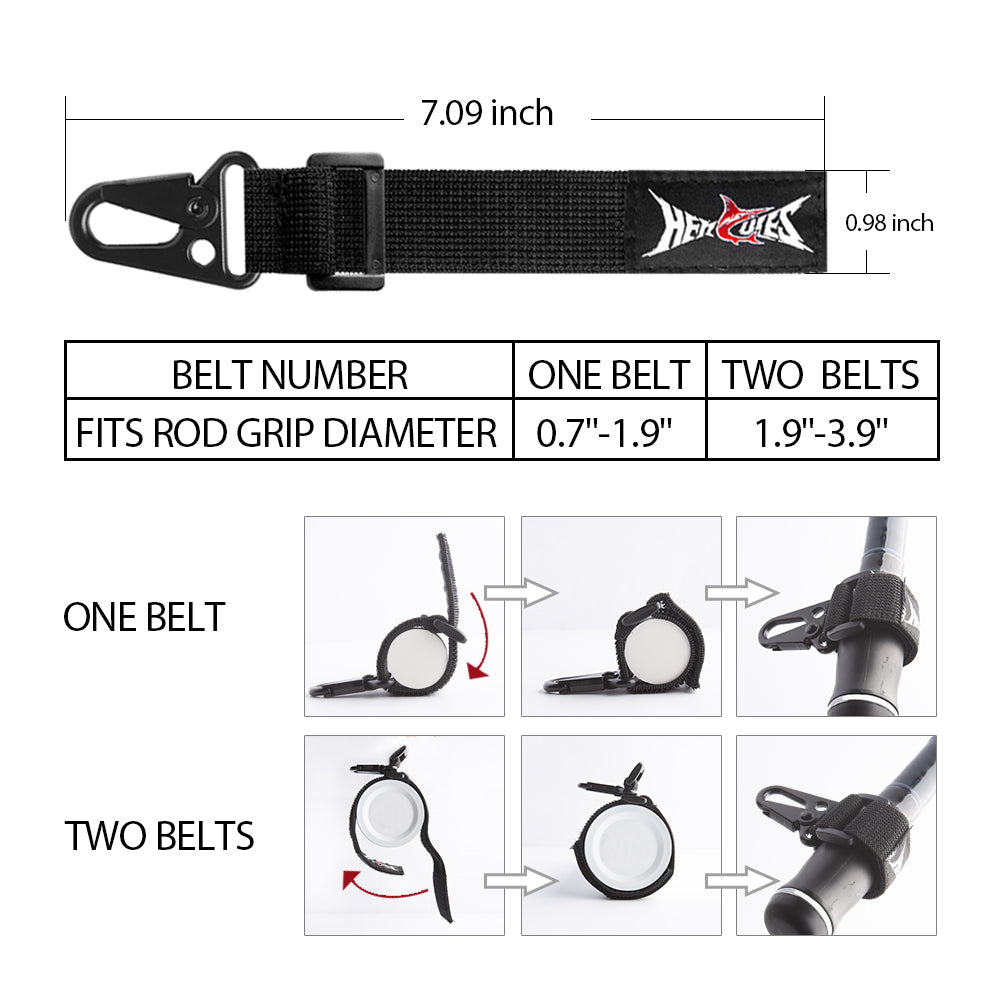 HERCULES Fishing Lanyard with Fishing Rod Tie Belts, Fishing Pole Straps(Pack of 2)