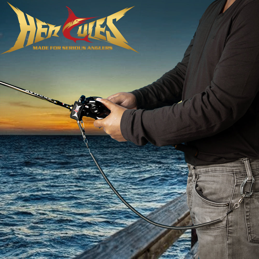 HERCULES Fishing Lanyard with Fishing Rod Tie Belts, Fishing Pole Straps(Pack of 2)