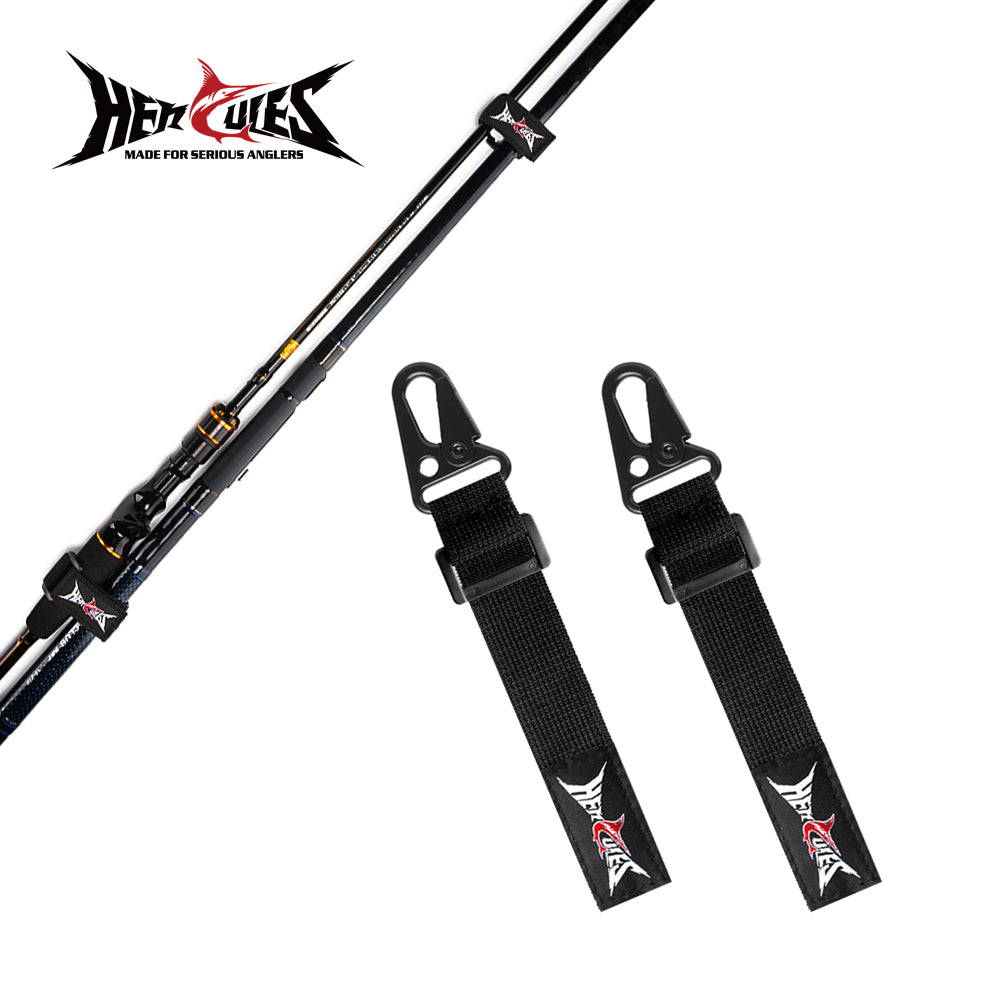 HERCULES Fishing Lanyard with Fishing Rod Tie Belts, Fishing Pole Straps(Pack of 2)