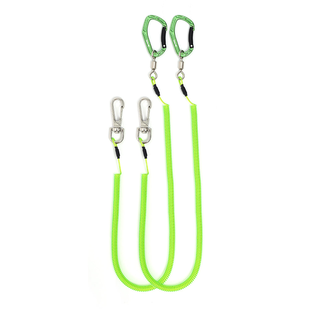 HERCULES M3 Heavy Duty Fishing Lanyard, Kayak Leash Pack of 2, 4 Colors