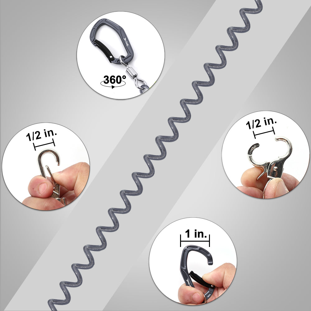 HERCULES Fishing Lanyard with Fishing Rod Tie Belts, Fishing Pole Straps(Pack of 2)