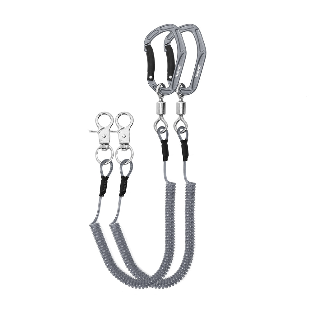 HERCULES M3 Heavy Duty Fishing Lanyard, Kayak Leash Pack of 2, 4 Colors