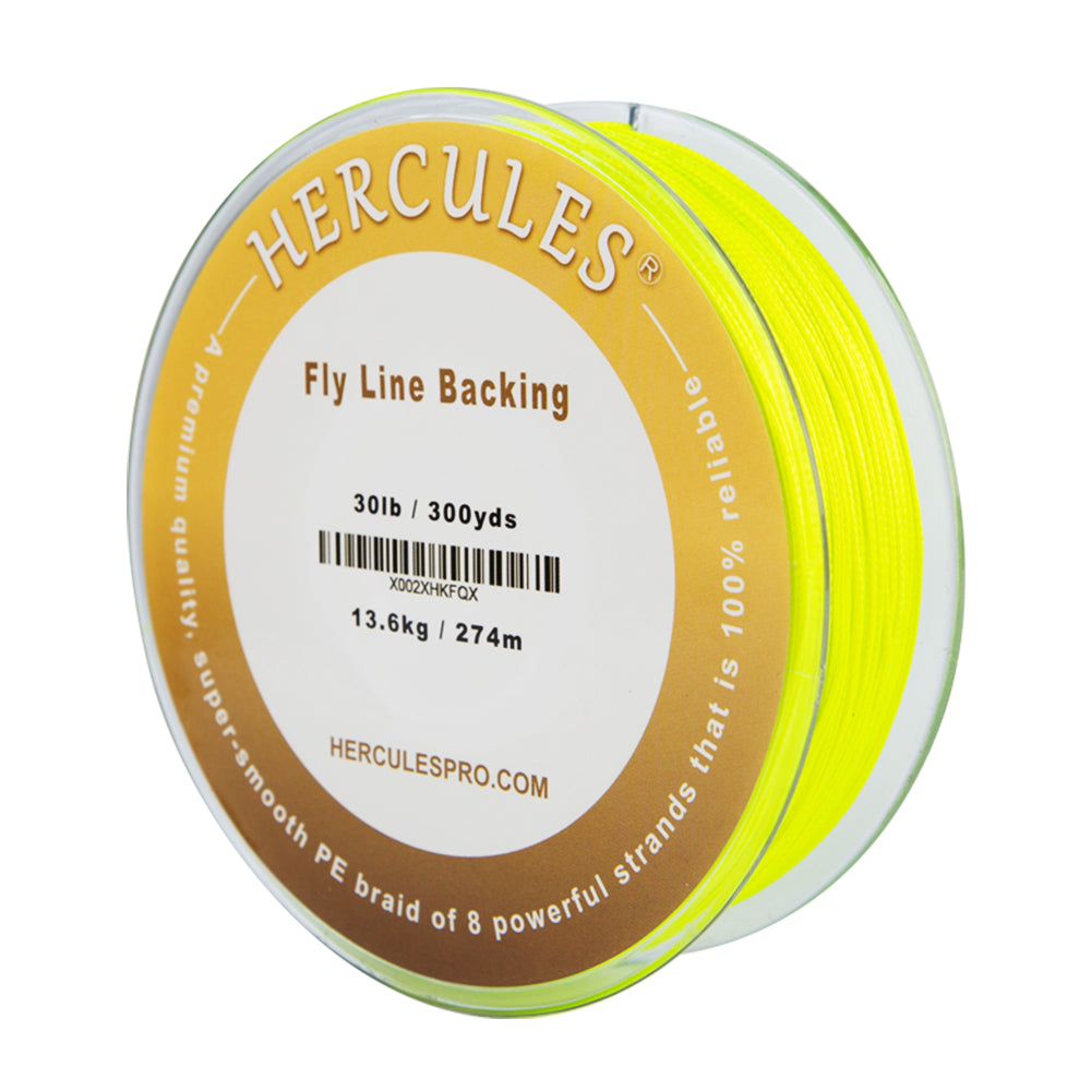HERCULES Braided Fly Fishing Line Backing with Long-lasting Color