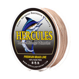 HERCULES Brown fade free fishing line 4 Strands 6LB-100LB PE Braided Fishing Line
