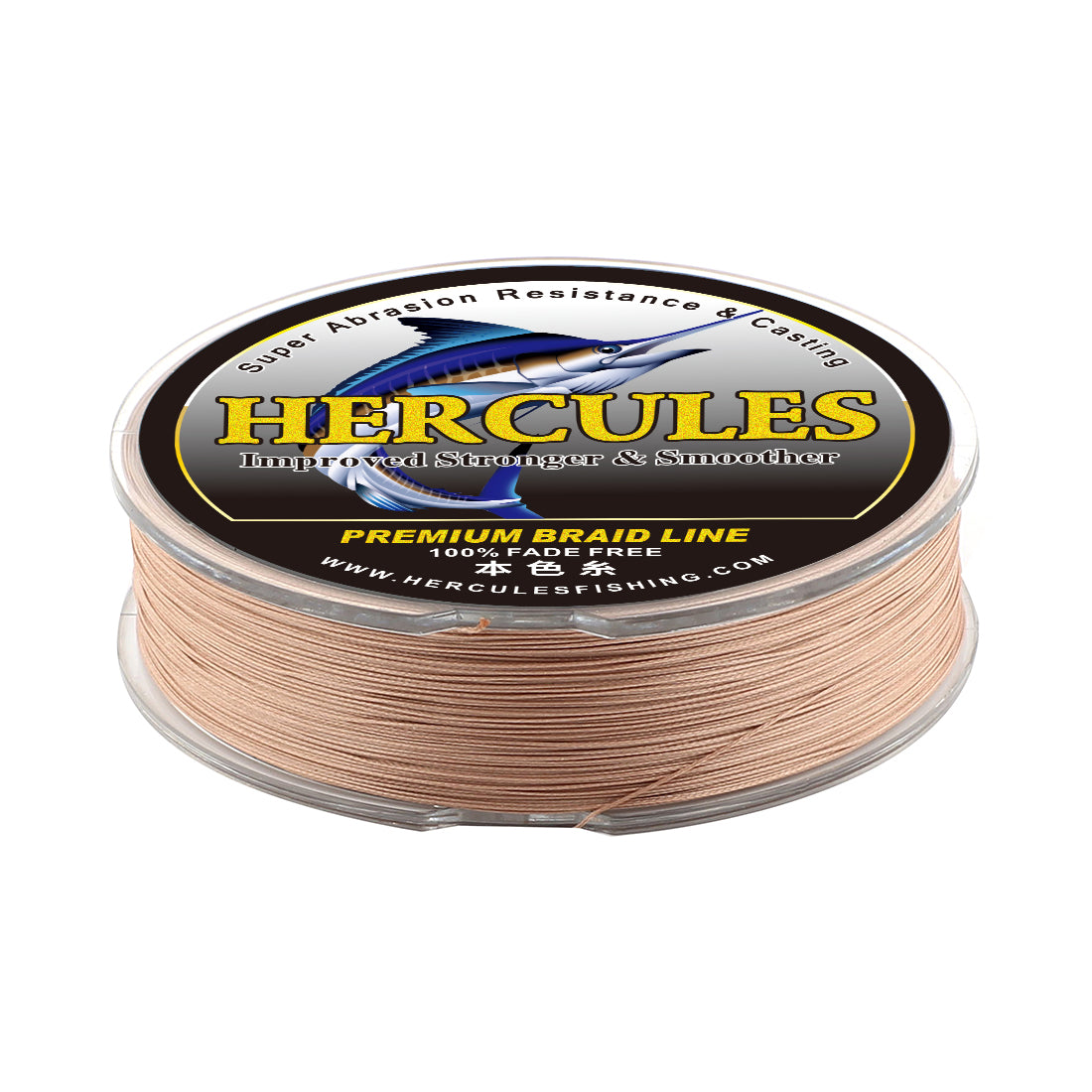 HERCULES Brown Fade Free Fishing Line 8 Strands 10LB-120LB PE Braided Fishing Line