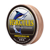 HERCULES Brown Fade Free Fishing Line 8 Strands 10LB-120LB PE Braided Fishing Line