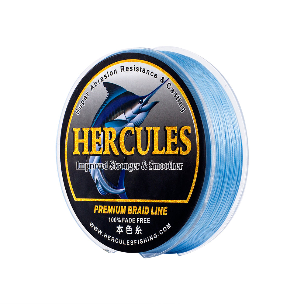 HERCULES Blue fade free fishing line 8 Strands 10LB-120LB PE Braided Fishing Line