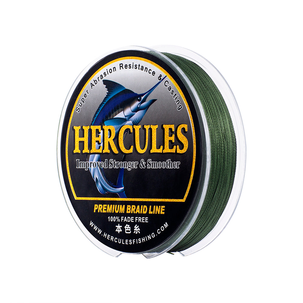 HERCULES Green fade free fishing line 4 Strands 6LB-100LB PE Braided Fishing Line