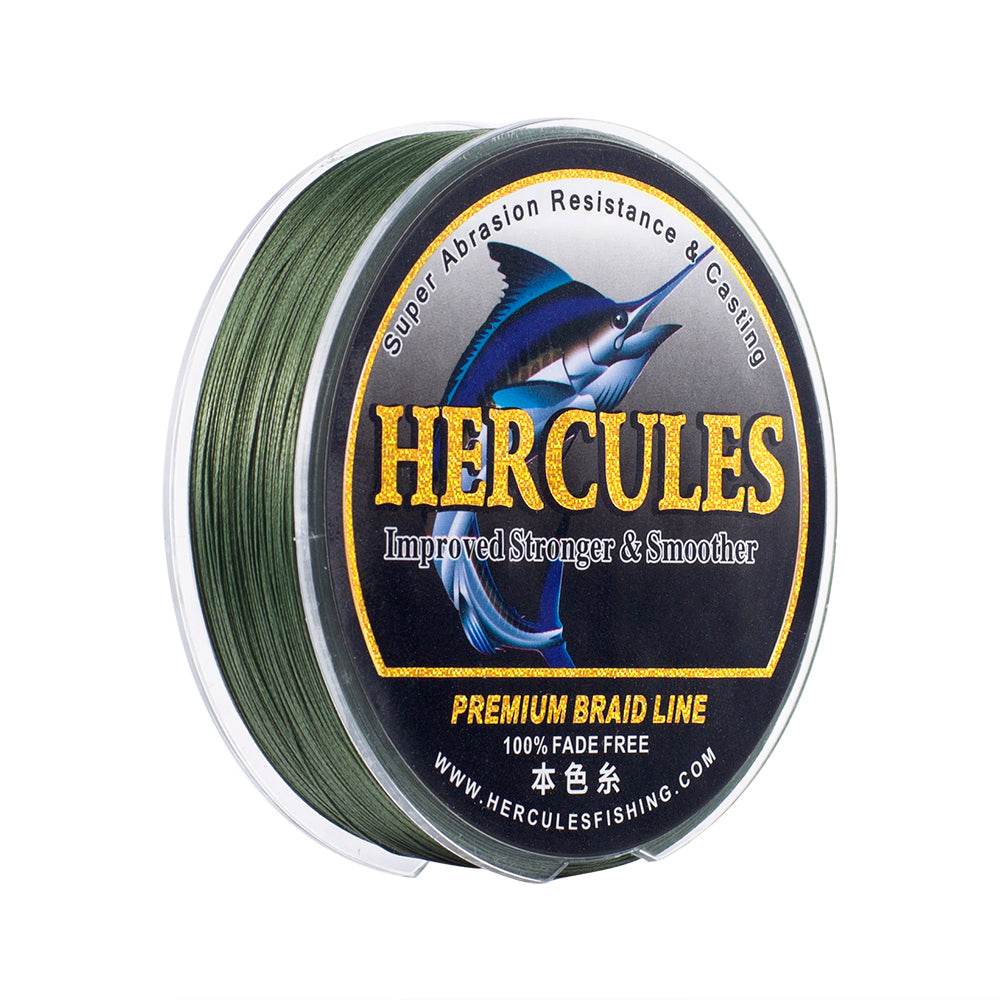 HERCULES Green Fade Free Fishing Line 8 Strands 10LB-120LB PE Braided Fishing Line