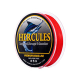 HERCULES Red fade free fishing line 4 Strands 6LB-100LB PE Braided Fishing Line