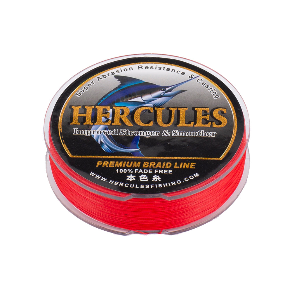 HERCULES Red Fade Free Fishing Line 8 Strands 10LB-120LB PE Braided Fishing Line
