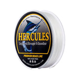 HERCULES White Fade Free Fishing Line 8 Strands 10LB-120LB PE Braided Fishing Line