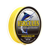 HERCULES Yellow fade free fishing line 4 Strands 6LB-100LB PE Braided Fishing Line