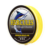 HERCULES Yellow fade free fishing line 4 Strands 6LB-100LB PE Braided Fishing Line
