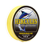 HERCULES Yellow Fade Free Fishing Line 8 Strands 10LB-120LB PE Braided Fishing Line
