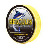 HERCULES Yellow Fade Free Fishing Line 8 Strands 10LB-120LB PE Braided Fishing Line
