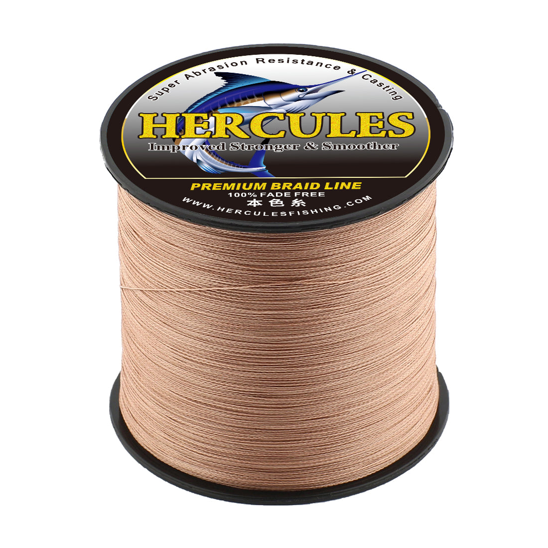 HERCULES Brown fade free fishing line 4 Strands 6LB-100LB PE Braided Fishing Line