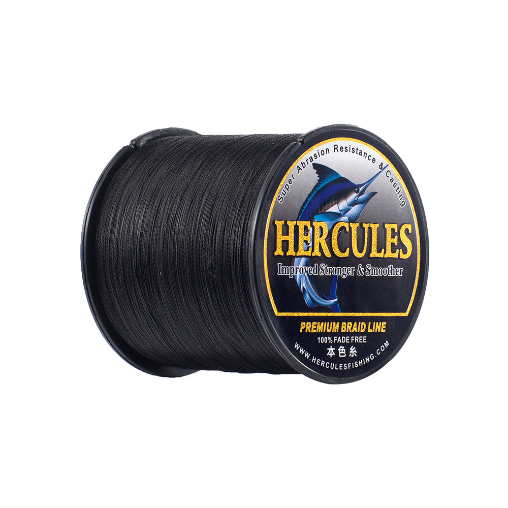 HERCULES Black fade free fishing line 4 Strands 6LB-100LB PE Braided Fishing Line