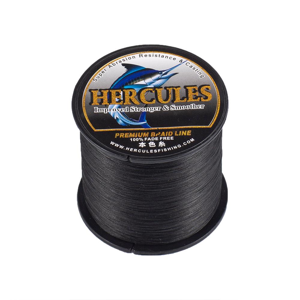 HERCULES Black Fade Free Fishing Line 8 Strands 10LB-120LB PE Braided Fishing Line