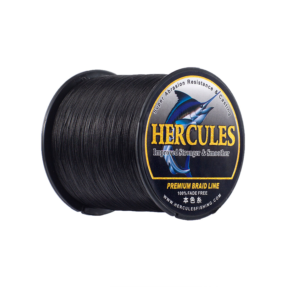 HERCULES Black Fade Free Fishing Line 8 Strands 10LB-120LB PE Braided Fishing Line