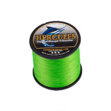 HERCULES Fluo Green fade free fishing line 4 Strands 6LB-100LB PE Braided Fishing Line