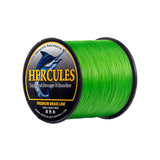 HERCULES Fluo Green fade free fishing line 4 Strands 6LB-100LB PE Braided Fishing Line