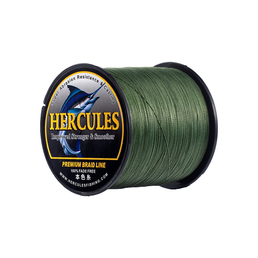 HERCULES Green fade free fishing line 4 Strands 6LB-100LB PE Braided Fishing Line