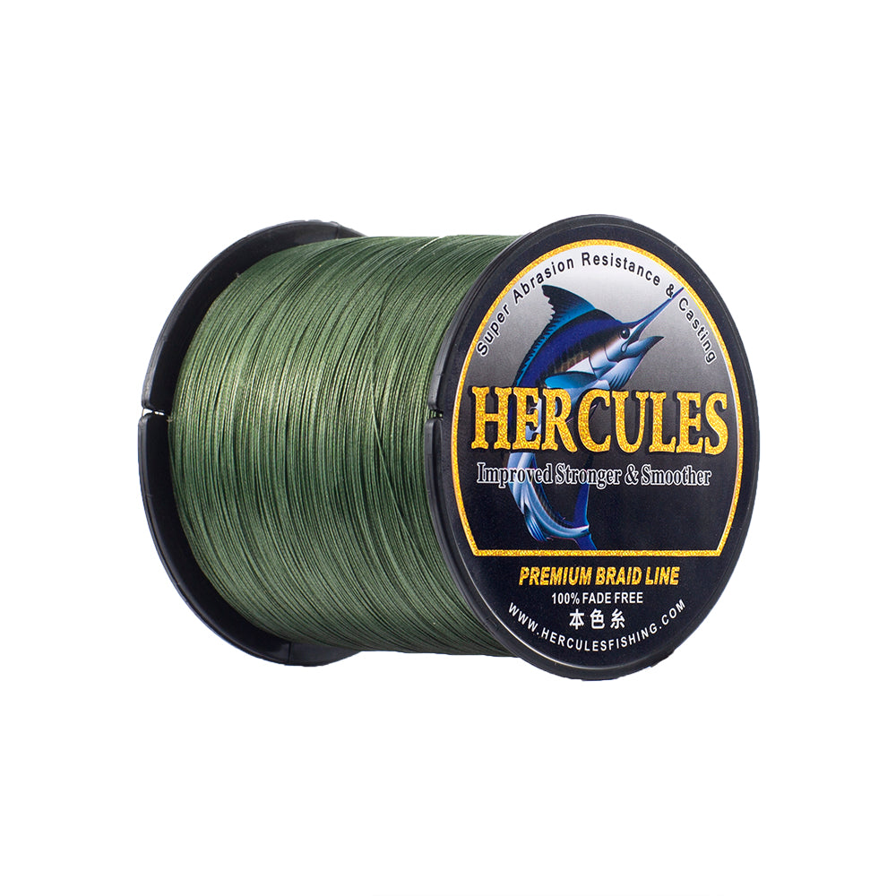 HERCULES Green Fade Free Fishing Line 8 Strands 10LB-120LB PE Braided Fishing Line