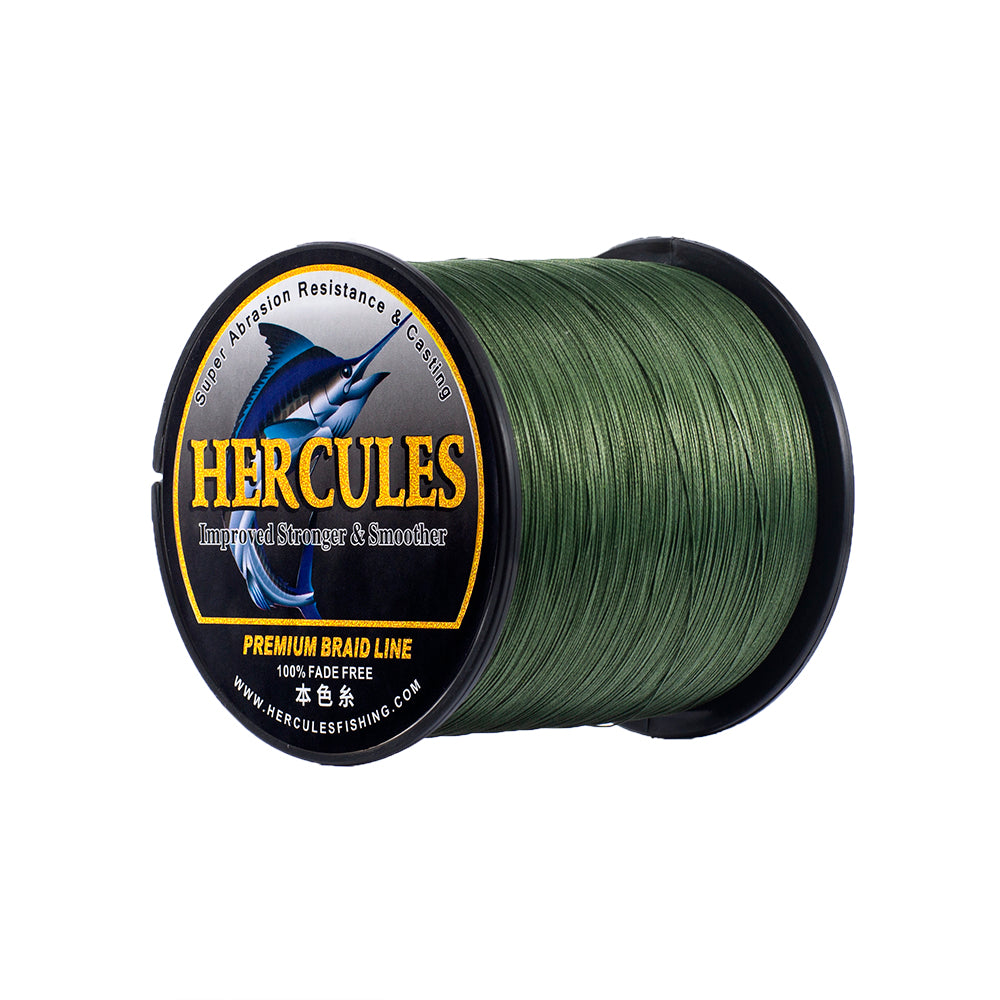 HERCULES Green Fade Free Fishing Line 8 Strands 10LB-120LB PE Braided Fishing Line