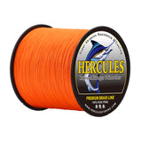 HERCULES Orange Fade Free Fishing Line 8 Strands 10LB-120LB PE Braided Fishing Line