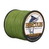 1000M 1094Yds Army Green 10lb-420lb HERCULES PE Braided Fishing Line 12 Strands