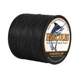 1000M 1094Yds Black 10lb-420lb HERCULES PE Braided Fishing Line 12 Strands
