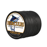 1000M 1094Yds Black 10lb-420lb HERCULES PE Braided Fishing Line 12 Strands